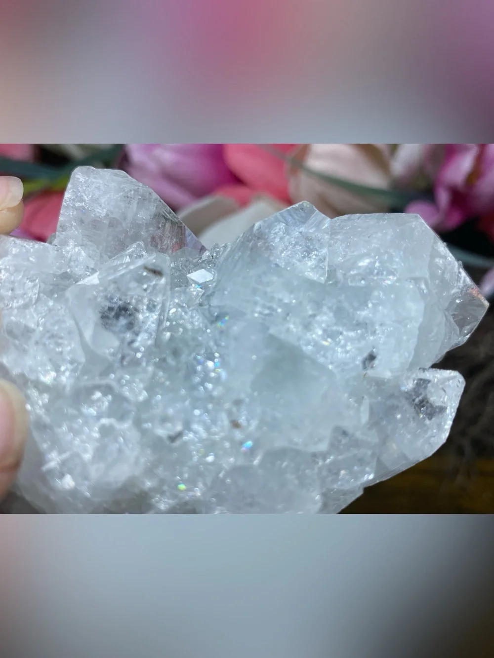 Apophyllite Stalactite Cluster